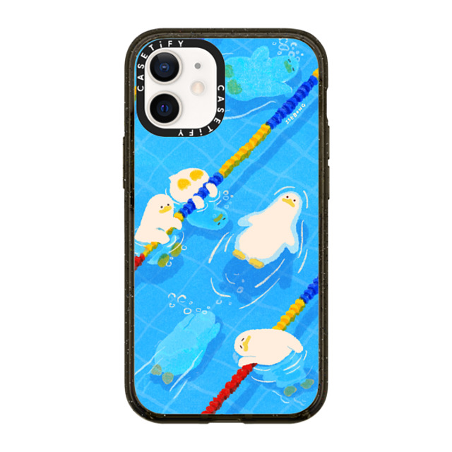 SSEBONG x CASETiFY iPhone 12 mini ケース Animal,Cartoon ブラック インパクトケース POOL time Mother's Day SSEBONG x CASETiFY iPhone 12 mini ケース Animal,Cartoon ブラック インパクトケース POOL time Mother's Day