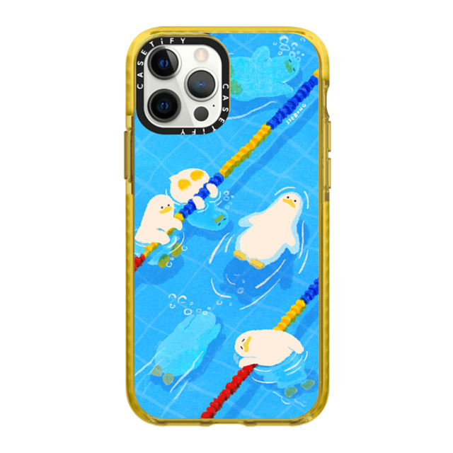 SSEBONG x CASETiFY iPhone 12 Pro Max Case イエロー Impact Case POOL time SSEBONG x CASETiFY iPhone 12 Pro Max Case イエロー Impact Case POOL time