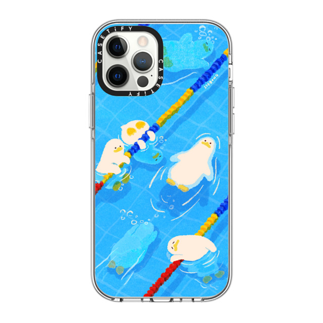 SSEBONG x CASETiFY iPhone 12 Pro Case Clear Clear Case MagSafe Compatible POOL time SSEBONG x CASETiFY iPhone 12 Pro Case Clear Clear Case MagSafe Compatible POOL time