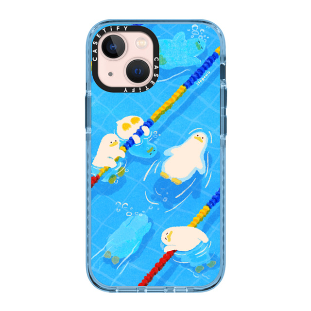 SSEBONG x CASETiFY iPhone 13 Mini ケース Sierra Blue インパクトケース MagSafe対応 POOL time