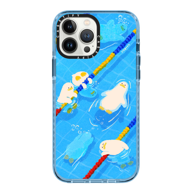 SSEBONG x CASETiFY iPhone 13 Pro Max ケース Sierra Blue インパクトケース MagSafe対応 POOL time