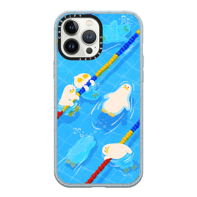 SSEBONG x CASETiFY iPhone 13 Pro Max ケース Matte Vapor Blue インパクトケース MagSafe対応 POOL time