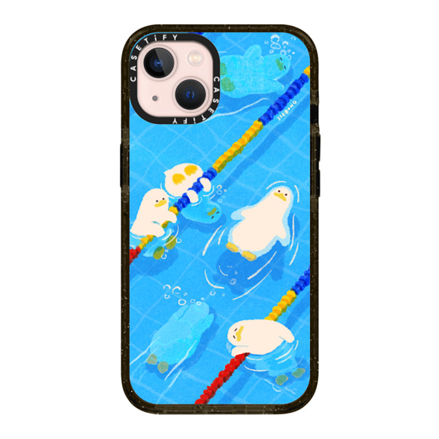 SSEBONG x CASETiFY iPhone 13 ケース ブラック インパクトケース POOL time