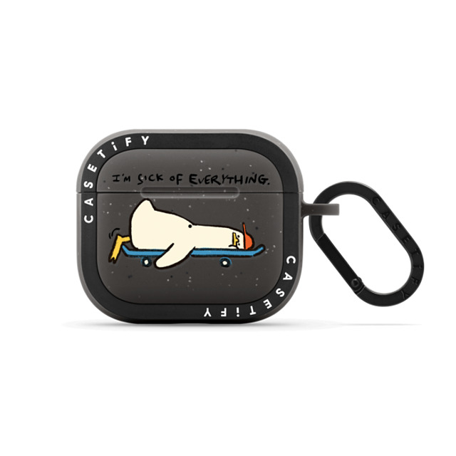 SSEBONG x CASETiFY AirPods(第3世代) Matte Charcoal バウンス ケース SKATEBOARDING SSEBONG x CASETiFY AirPods(第3世代) Matte Charcoal バウンス ケース SKATEBOARDING