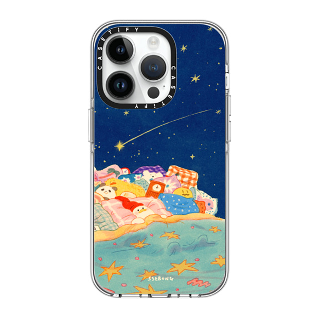 SSEBONG x CASETiFY iPhone 14 Pro ケース クリア クリア ケース MagSafe対応 Good night-