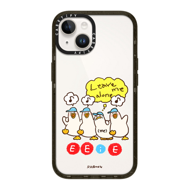 SSEBONG x CASETiFY iPhone 14 ケース ブラック インパクトケース E E (i) E