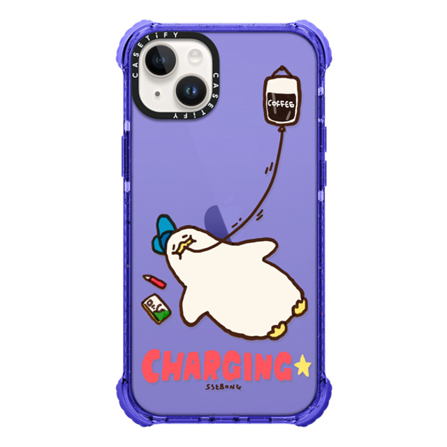 SSEBONG x CASETiFY iPhone 14 Plus Case Peri Purple ウルトラインパクトケース CHARGING- SSEBONG x CASETiFY iPhone 14 Plus Case Peri Purple ウルトラインパクトケース CHARGING-