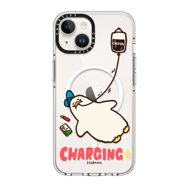 SSEBONG x CASETiFY iPhone 14 ケース クリア クリア ケース MagSafe対応 CHARGING-