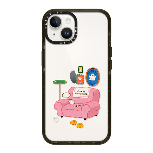 SSEBONG x CASETiFY iPhone 14 ケース ブラック インパクトケース Tiny duck