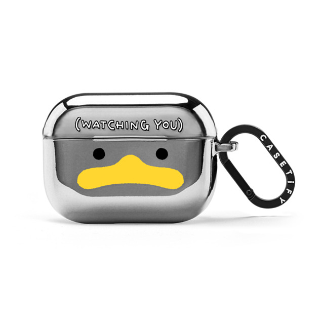 SSEBONG x CASETiFY AirPods Pro シルバー ミラー ケース Watching you SSEBONG x CASETiFY AirPods Pro シルバー ミラー ケース Watching you