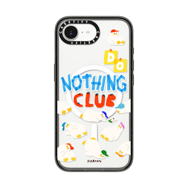 SSEBONG x CASETiFY iPhone 16e Case Black Impact Case MagSafe Compatible Do nothing club Father's Day SSEBONG x CASETiFY iPhone 16e Case Black Impact Case MagSafe Compatible Do nothing club Father's Day