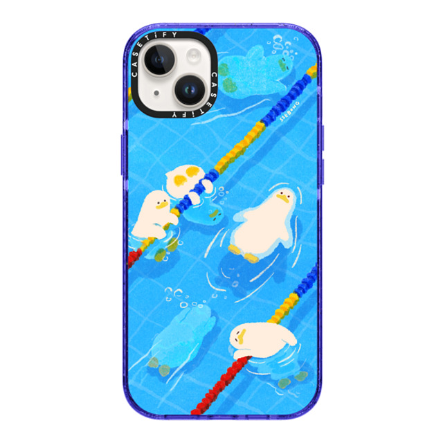 SSEBONG x CASETiFY iPhone 14 Plus ケース Animal,Cartoon Peri Purple インパクトケース POOL time Mother's Day SSEBONG x CASETiFY iPhone 14 Plus ケース Animal,Cartoon Peri Purple インパクトケース POOL time Mother's Day