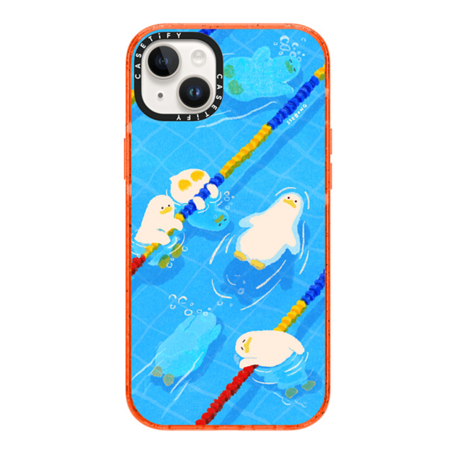 SSEBONG x CASETiFY iPhone 14 Plus Case オレンジ Impact Case MagSafe Compatible POOL time SSEBONG x CASETiFY iPhone 14 Plus Case オレンジ Impact Case MagSafe Compatible POOL time