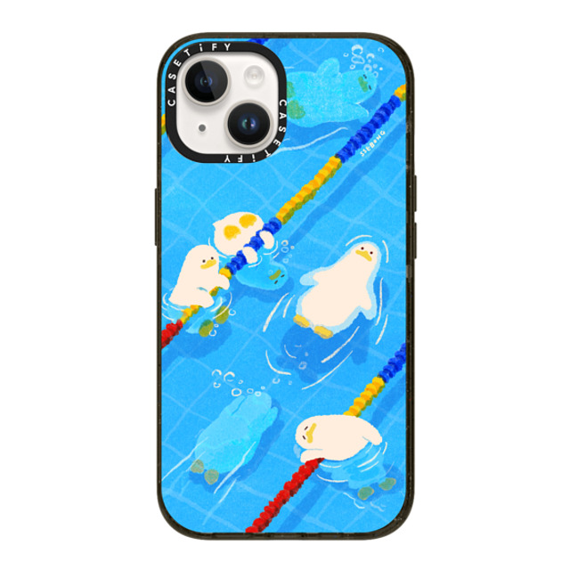 SSEBONG x CASETiFY iPhone 14 ケース ブラック インパクトケース POOL time