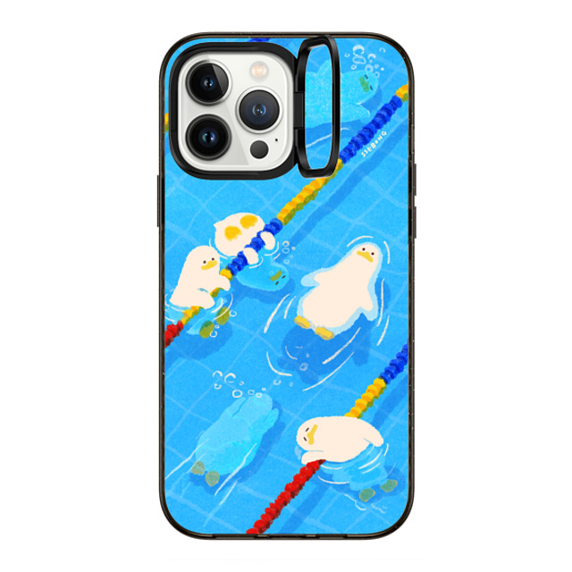 SSEBONG x CASETiFY iPhone 13 Pro Max Case Black インパクトリングスタンドケース MagSafe対応 POOL time SSEBONG x CASETiFY iPhone 13 Pro Max Case Black インパクトリングスタンドケース MagSafe対応 POOL time