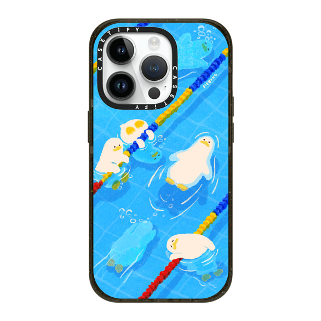 SSEBONG x CASETiFY iPhone 14 Pro ケース ブラック インパクトケース MagSafe対応 POOL time