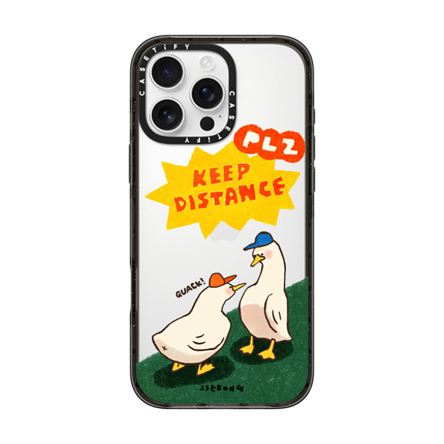 SSEBONG x CASETiFY iPhone 16 Pro Max Case Animal,Cartoon Black インパクトケース KEEP DISTANCE Mother's Day SSEBONG x CASETiFY iPhone 16 Pro Max Case Animal,Cartoon Black インパクトケース KEEP DISTANCE Mother's Day