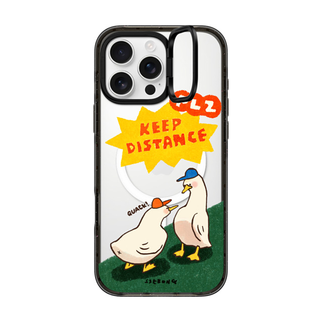 SSEBONG x CASETiFY iPhone 16 Pro Max Case Animal,Cartoon Black インパクトリングスタンドケース MagSafe対応 KEEP DISTANCE Father's Day SSEBONG x CASETiFY iPhone 16 Pro Max Case Animal,Cartoon Black インパクトリングスタンドケース MagSafe対応 KEEP DISTANCE Father's Day