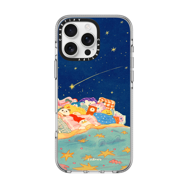 SSEBONG x CASETiFY iPhone 16 Pro Max ケース クリア クリア ケース MagSafe対応 Good night-