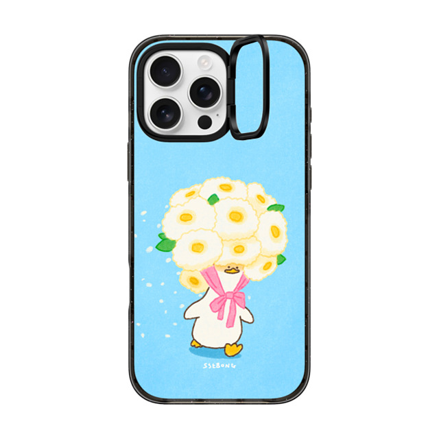 SSEBONG x CASETiFY iPhone 16 Pro Max Case Black インパクトリングスタンドケース MagSafe対応 Flower duck Mother's Day SSEBONG x CASETiFY iPhone 16 Pro Max Case Black インパクトリングスタンドケース MagSafe対応 Flower duck Mother's Day