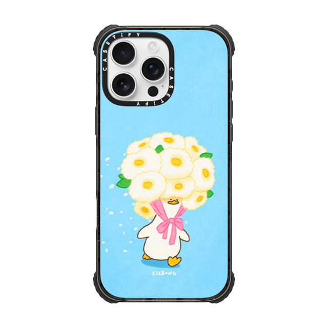 SSEBONG x CASETiFY iPhone 16 Pro Max Case ブラック ウルトラ インパクトケース MagSafe 対応 Flower duck Mother's Day SSEBONG x CASETiFY iPhone 16 Pro Max Case ブラック ウルトラ インパクトケース MagSafe 対応 Flower duck Mother's Day