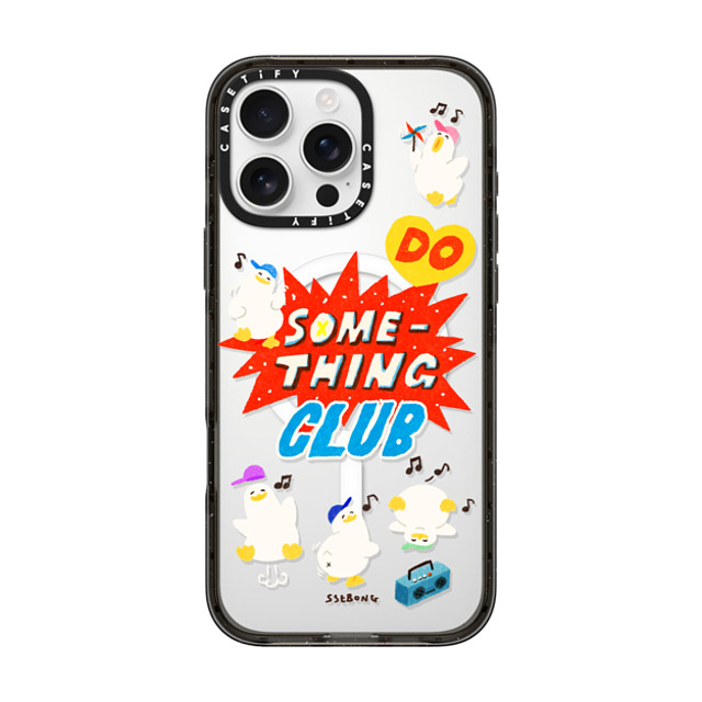 SSEBONG x CASETiFY iPhone 16 Pro Max Case Animal,Cartoon Black Impact Case MagSafe Compatible Do something club Father's Day SSEBONG x CASETiFY iPhone 16 Pro Max Case Animal,Cartoon Black Impact Case MagSafe Compatible Do something club Father's Day
