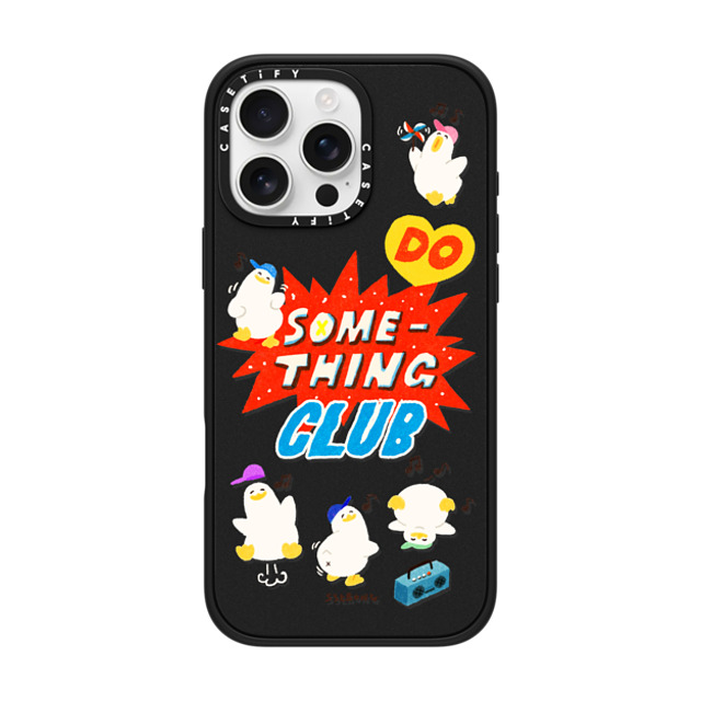 SSEBONG x CASETiFY iPhone 16 Pro Max Case Animal,Cartoon Matte Black Impact Case MagSafe Compatible Do something club Father's Day SSEBONG x CASETiFY iPhone 16 Pro Max Case Animal,Cartoon Matte Black Impact Case MagSafe Compatible Do something club Father's Day