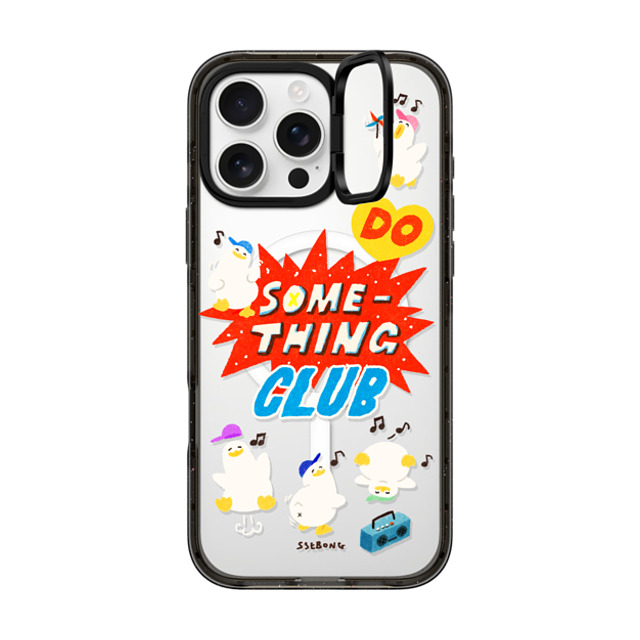 SSEBONG x CASETiFY iPhone 16 Pro Max ケース Animal,Cartoon ブラック インパクトリングスタンドケース MagSafe対応 Do something club Father's Day SSEBONG x CASETiFY iPhone 16 Pro Max ケース Animal,Cartoon ブラック インパクトリングスタンドケース MagSafe対応 Do something club Father's Day