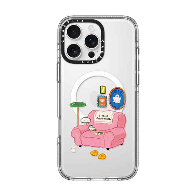 SSEBONG x CASETiFY iPhone 16 Pro Max ケース クリア クリア ケース MagSafe対応 Tiny duck