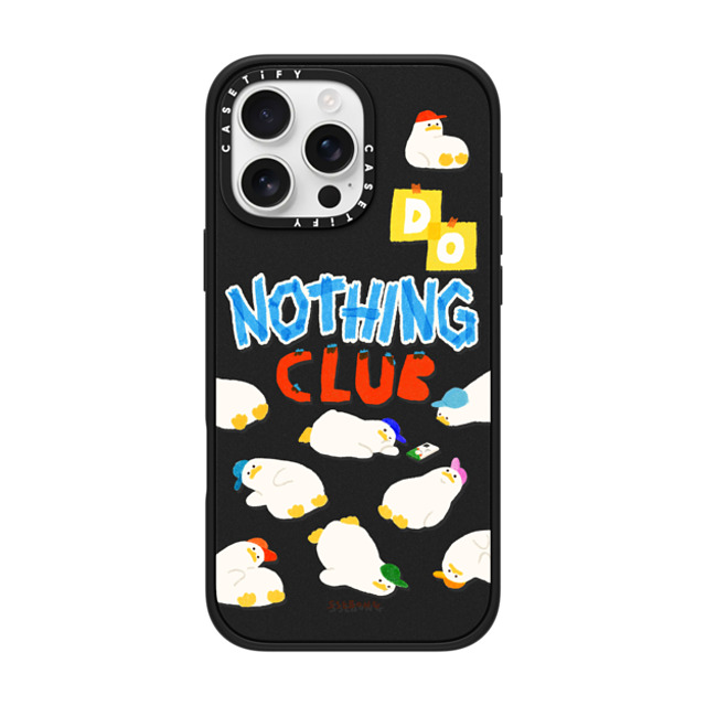 SSEBONG x CASETiFY iPhone 16 Pro Max Case マットブラック インパクトケース MagSafe対応 Do nothing club Mother's Day SSEBONG x CASETiFY iPhone 16 Pro Max Case マットブラック インパクトケース MagSafe対応 Do nothing club Mother's Day