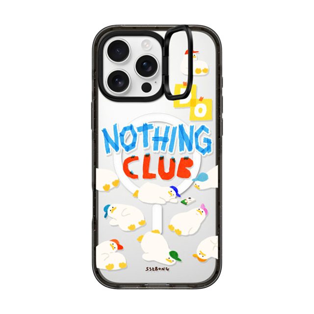 SSEBONG x CASETiFY iPhone 16 Pro Max ケース ブラック インパクトリングスタンドケース MagSafe対応 Do nothing club Father's Day SSEBONG x CASETiFY iPhone 16 Pro Max ケース ブラック インパクトリングスタンドケース MagSafe対応 Do nothing club Father's Day