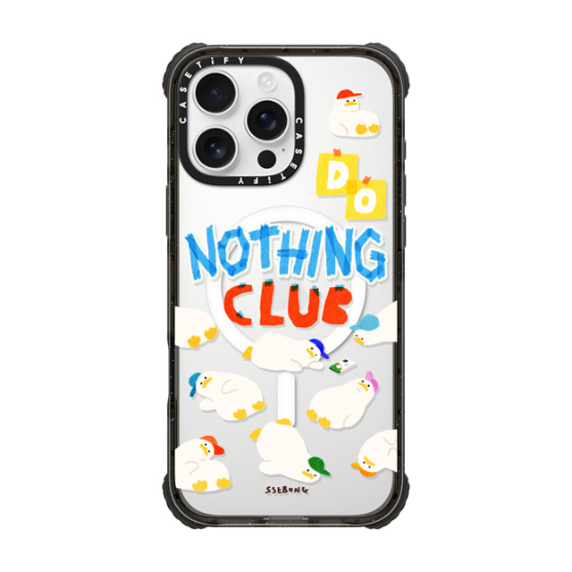 SSEBONG x CASETiFY iPhone 16 Pro Max Case ブラック ウルトラ インパクトケース MagSafe 対応 Do nothing club Mother's Day SSEBONG x CASETiFY iPhone 16 Pro Max Case ブラック ウルトラ インパクトケース MagSafe 対応 Do nothing club Mother's Day