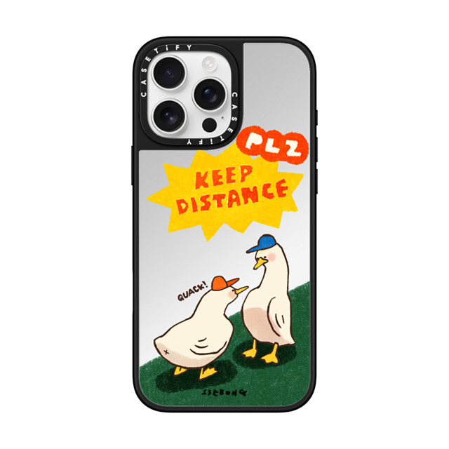 SSEBONG x CASETiFY iPhone 16 Pro Max Case Animal,Cartoon Silver on Black ミラーケース MagSafe対応 KEEP DISTANCE Father's Day SSEBONG x CASETiFY iPhone 16 Pro Max Case Animal,Cartoon Silver on Black ミラーケース MagSafe対応 KEEP DISTANCE Father's Day
