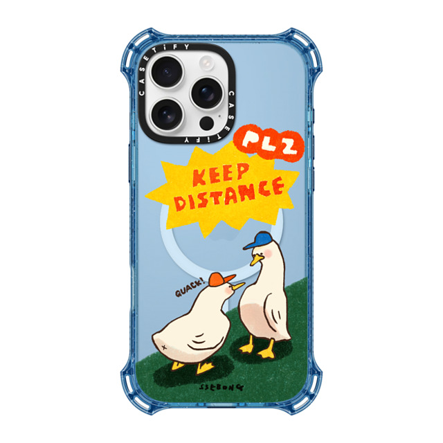 SSEBONG x CASETiFY iPhone 16 Pro Max Case ベイビーブルー バウンスケース KEEP DISTANCE SSEBONG x CASETiFY iPhone 16 Pro Max Case ベイビーブルー バウンスケース KEEP DISTANCE