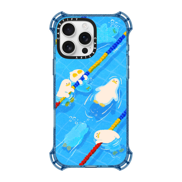 SSEBONG x CASETiFY iPhone 16 Pro Max ケース ベイビーブルー バウンスケース POOL time