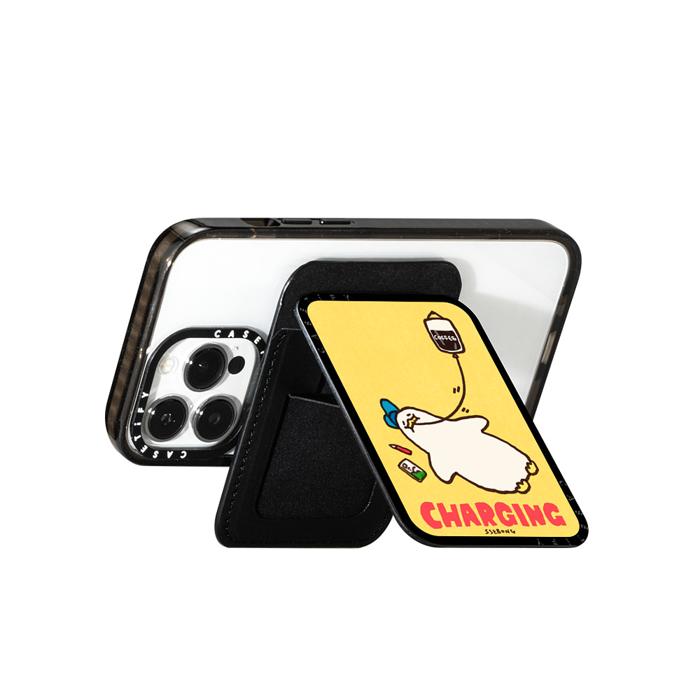 SSEBONG x CASETiFY Snappy カードホルダースタンド Animal,Cartoon ブラック Snappy カードホルダースタンド MagSafe対応 CHARGING- Mother's Day SSEBONG x CASETiFY Snappy カードホルダースタンド Animal,Cartoon ブラック Snappy カードホルダースタンド MagSafe対応 CHARGING- Mother's Day