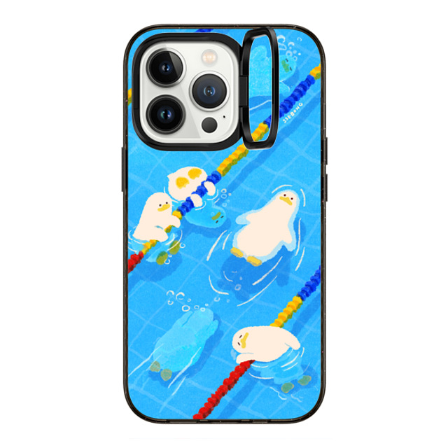 SSEBONG x CASETiFY iPhone 13 Pro Case Black インパクトリングスタンドケース MagSafe対応 POOL time SSEBONG x CASETiFY iPhone 13 Pro Case Black インパクトリングスタンドケース MagSafe対応 POOL time