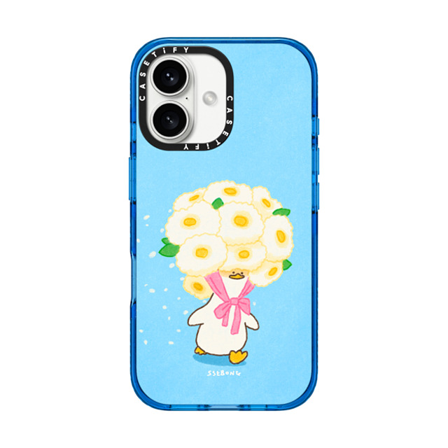 SSEBONG x CASETiFY iPhone 16 Case スカイブルー Impact Case MagSafe Compatible Flower duck Mother's Day SSEBONG x CASETiFY iPhone 16 Case スカイブルー Impact Case MagSafe Compatible Flower duck Mother's Day