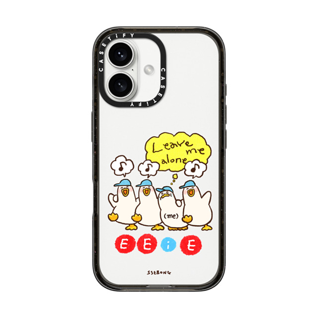 SSEBONG x CASETiFY iPhone 16 ケース ブラック インパクトケース E E (i) E