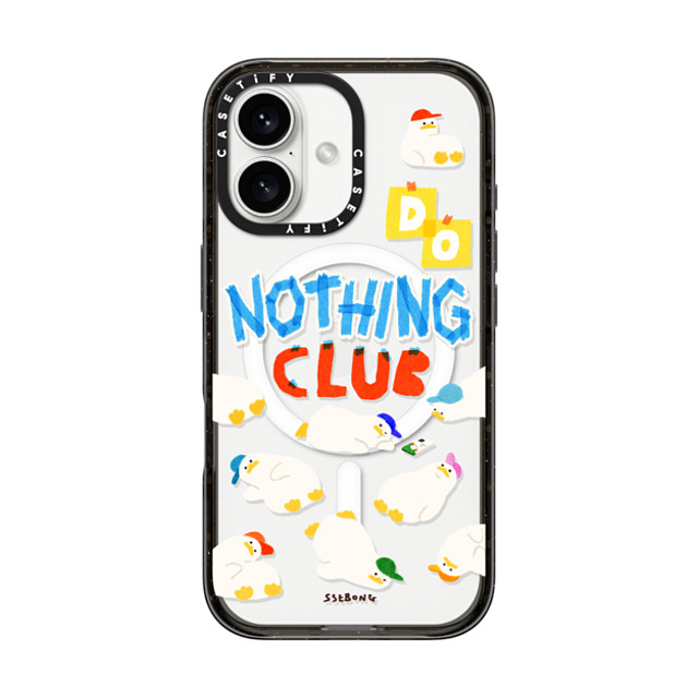SSEBONG x CASETiFY iPhone 16 Case ブラック インパクトケース MagSafe対応 Do nothing club Mother's Day SSEBONG x CASETiFY iPhone 16 Case ブラック インパクトケース MagSafe対応 Do nothing club Mother's Day