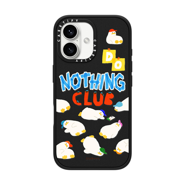 SSEBONG x CASETiFY iPhone 16 ケース マットブラック インパクトケース MagSafe対応 Do nothing club Mother's Day SSEBONG x CASETiFY iPhone 16 ケース マットブラック インパクトケース MagSafe対応 Do nothing club Mother's Day