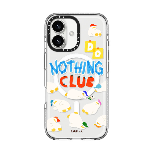SSEBONG x CASETiFY iPhone 16 Case クリア クリア ケース MagSafe対応 Do nothing club Mother's Day SSEBONG x CASETiFY iPhone 16 Case クリア クリア ケース MagSafe対応 Do nothing club Mother's Day