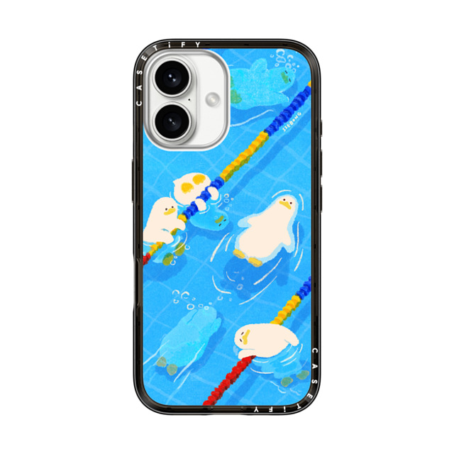 SSEBONG x CASETiFY iPhone 16 Case Black インパクトライトケース POOL time SSEBONG x CASETiFY iPhone 16 Case Black インパクトライトケース POOL time