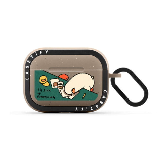 SSEBONG x CASETiFY AirPods Pro Animal,Cartoon Matte Taupe バウンス ケース I'm sick of everything Back to School SSEBONG x CASETiFY AirPods Pro Animal,Cartoon Matte Taupe バウンス ケース I'm sick of everything Back to School