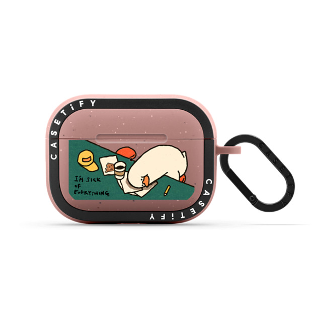SSEBONG x CASETiFY AirPods Pro Animal,Cartoon Matte Dusty Rose バウンス ケース I'm sick of everything Father's Day SSEBONG x CASETiFY AirPods Pro Animal,Cartoon Matte Dusty Rose バウンス ケース I'm sick of everything Father's Day