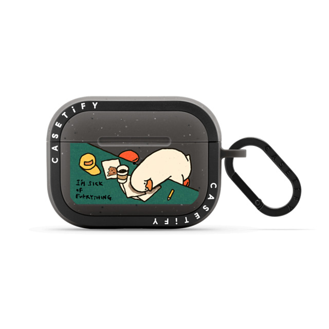 SSEBONG x CASETiFY AirPods Pro Animal,Cartoon Matte Charcoal バウンス ケース I'm sick of everything Father's Day SSEBONG x CASETiFY AirPods Pro Animal,Cartoon Matte Charcoal バウンス ケース I'm sick of everything Father's Day