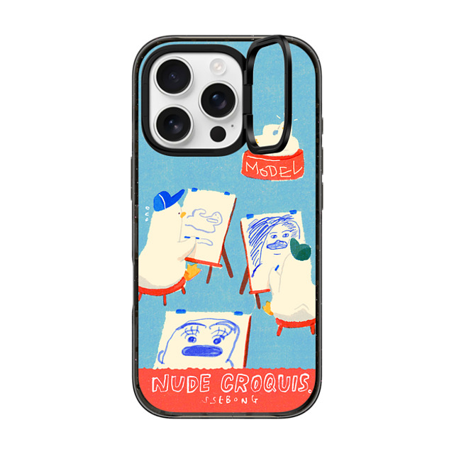 SSEBONG x CASETiFY iPhone 16 Pro Case Animal,Cartoon Black インパクトリングスタンドケース MagSafe対応 NUDE CROQUIS Mother's Day SSEBONG x CASETiFY iPhone 16 Pro Case Animal,Cartoon Black インパクトリングスタンドケース MagSafe対応 NUDE CROQUIS Mother's Day