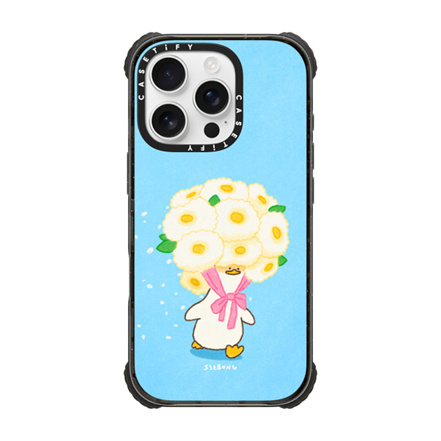 SSEBONG x CASETiFY iPhone 16 Pro Case ブラック ウルトラ インパクトケース MagSafe 対応 Flower duck Mother's Day SSEBONG x CASETiFY iPhone 16 Pro Case ブラック ウルトラ インパクトケース MagSafe 対応 Flower duck Mother's Day