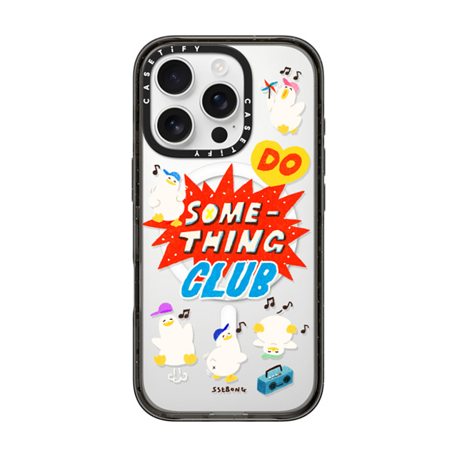 SSEBONG x CASETiFY iPhone 16 Pro Case Animal,Cartoon Black Impact Case MagSafe Compatible Do something club Father's Day SSEBONG x CASETiFY iPhone 16 Pro Case Animal,Cartoon Black Impact Case MagSafe Compatible Do something club Father's Day