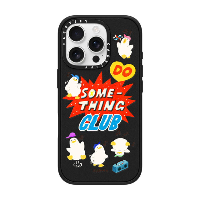 SSEBONG x CASETiFY iPhone 16 Pro Case Animal,Cartoon Matte Black Impact Case MagSafe Compatible Do something club Father's Day SSEBONG x CASETiFY iPhone 16 Pro Case Animal,Cartoon Matte Black Impact Case MagSafe Compatible Do something club Father's Day